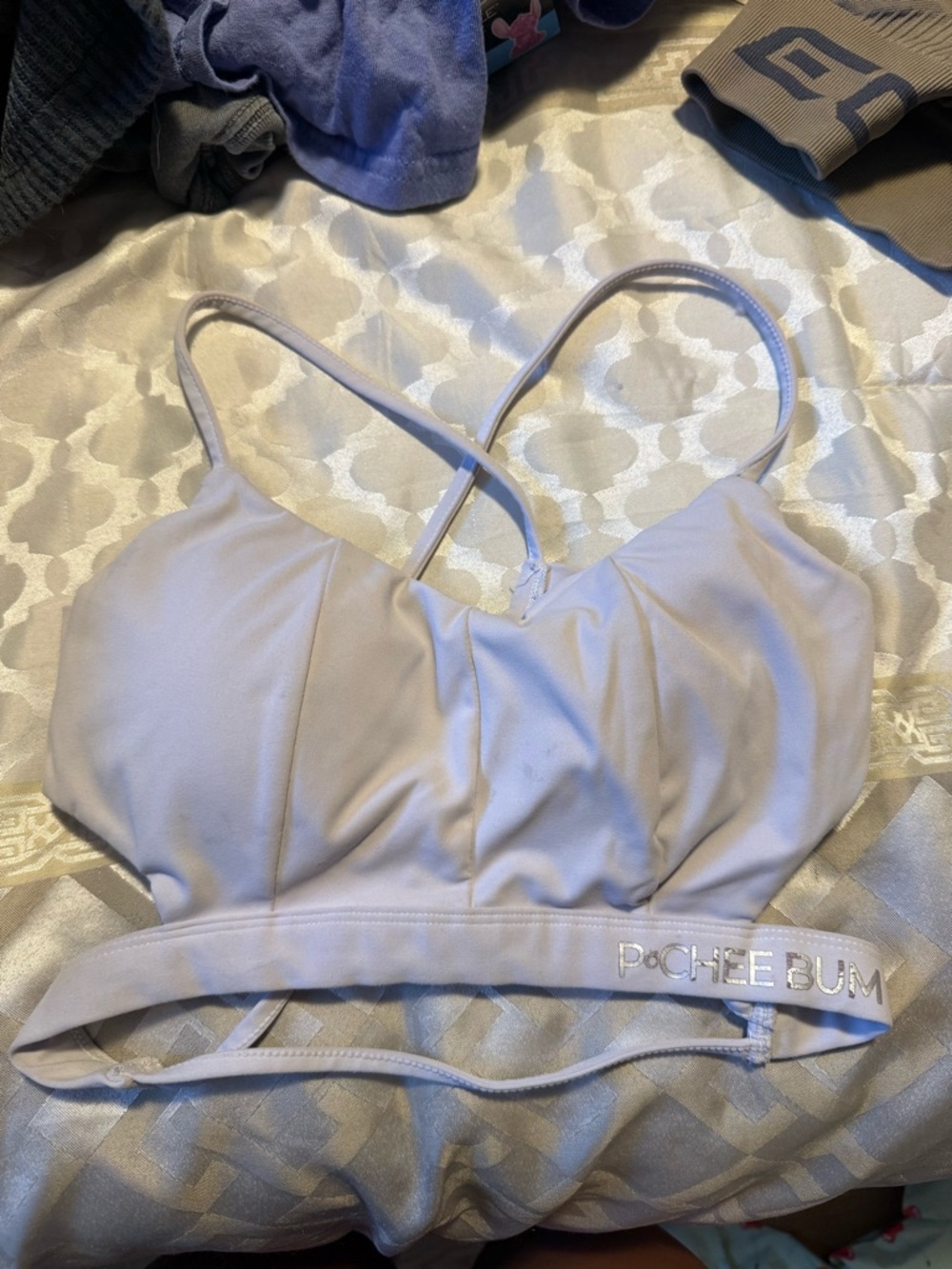P.E. Chee Bum Lavender Light Support Sports Bralette